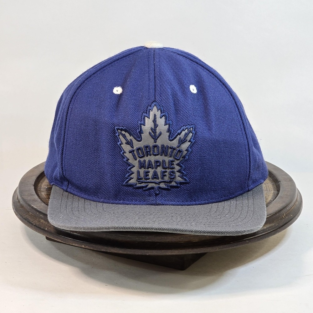 Toronto Maple Leafs Hat Cap Snap Back Blue Gray‎ NHL Hockey Mens Vintage Style